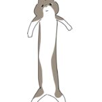 普通にしてる分には普通の長さのしゃらんぼ