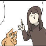 必死になると変な声が出る猫