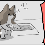 行動で不満を表す女２