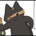 サビ猫と黒猫可愛すぎる話