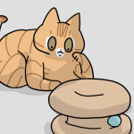 人間を見守る猫達